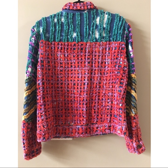 Minnie’s Closet Knit Jacket Embellished W/Chenille - Picture 2 of 4